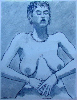 Amber's Ohm Amber's Ohm - By Joe Junker, Charcoal on Archival paper, 19.6 x 25.5 inches