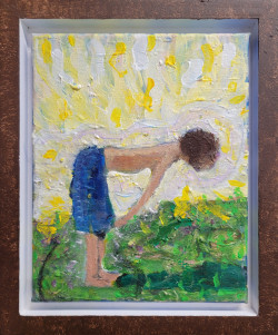 Back Ji Back Ji - By Joe Junker, Acrylic on Art Panel on Board, 8 x 10 inches