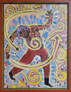 Brush Knees Brush Knees - By Joe Junker, Acrylic on Canvas, 18 x 24 inches ( 20 x 26 inches framed)