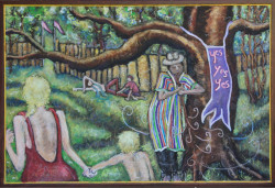 Coyote at the Fair Coyote at the Fair - By Joe Junker, Oil Pastels. Oils on Canvas on Stretcher, 36 x 24 inches (37.5 x 25.2 inches framed)