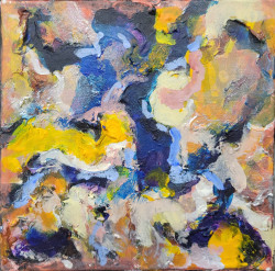 Deep Hieroglyphics - By Joe Junker Deep Hieroglyphics - By Joe Junker, Acrylic and Charcoal on Canvas on Board, 8 x 8 inches