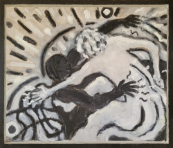 Eternal Struggle Eternal Struggle - By Joe Junker, Charcoal and Acrylic on Canvas, 24 x 20 inches ( 26 x 22 inches framed)