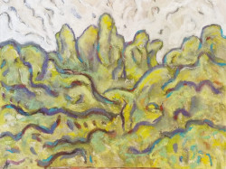 Finger Hills Finger Hills - By Joe Junker, Mixed Media on Canvas, 24 x 18 inches ( 26.2 x 20.4 inches framed)