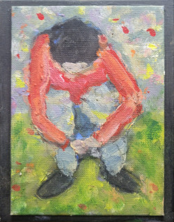 Gathering Self Gathering Self - By Joe Junker, Oils on Fredrix Canvas Panel, 5 x 7 inches ( 5.8 x 7.5 inches framed)
