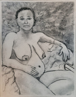 Grace in a Moment Grace in a Moment - By Joe Junker, Charcoal on Archival Paper, 19.5 x 25.5 inches