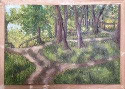 Hyack Park Hyack Park - By Joe Junker, Oil on Canvas, 36 x 24 inches ( 39.1 x 27 inches framed)