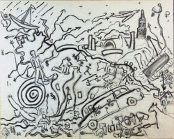 Kathy's Song Kathy's Song - By Joe Junker, Charcoal on Canvas on Stretcher, 30 x 24 inches