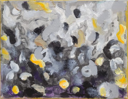 Lifting Bits Lifting Bits - By Joe Junker, Mixed Media on Canvas, 10 x 8 inches ( 12.2 x 10.2 inches framed)