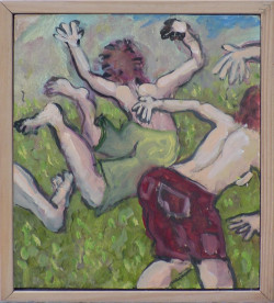Main Stage Melee 2 Main Stage Melee 2 - By Joe Junker, Oils on Canvas, 10.8 x 12 inches (12 x 13.2 inches framed)