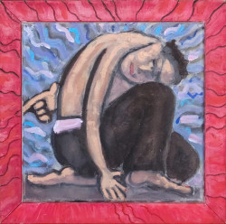 Pensive Repose Pensive Repose - By Joe Junker, Oils on Canvas, 12 x 12 inches ( 15 x 15 inches framed)