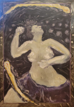 Poi Dancer 2 Poi Dancer 2 - By Joe Junker, Oils on Canvas on Stretcher, 24 x 36 inches ( 27 x 39 inches framed)