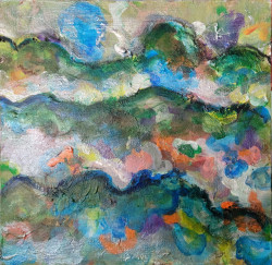 Undulating Hills Undulating Hills - By Joe Junker, Mixed Media on Panel, 12 x 12 inches