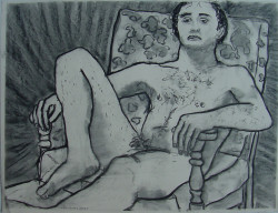 Waiting for Janet on Lounge Waiting for Janet on Lounge - By Joe Junker, Charcoal on Archival Paper, 25.5 x 19.5 inches
